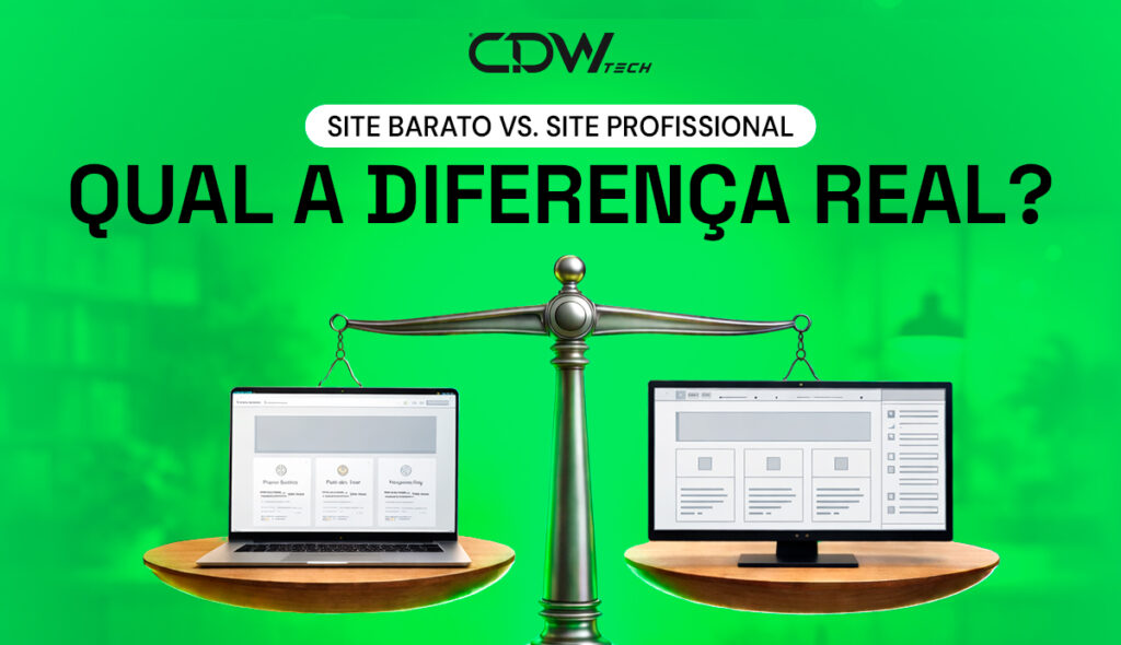 Site barato vs site profissional: entenda a diferença real