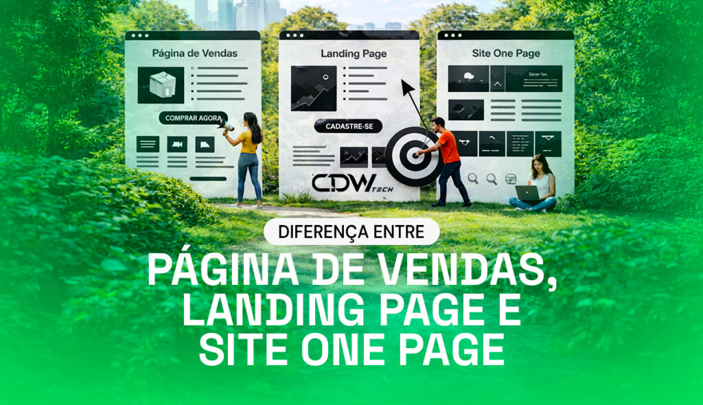 diferença entre páginas